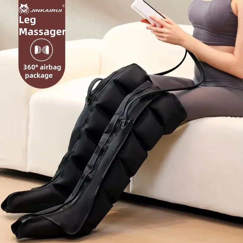 JinKairui Electric Pneumatic Massager for Deep Relaxation of Thighs, Calves and Feet with Remote Control