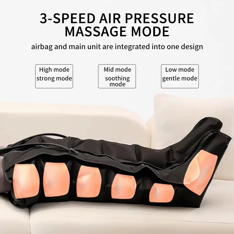 JinKairui Electric Pneumatic Massager for Deep Relaxation of Thighs, Calves and Feet with Remote Control