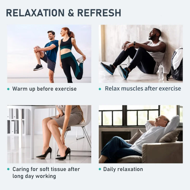 JinKairui Electric Pneumatic Massager for Deep Relaxation of Thighs, Calves and Feet with Remote Control