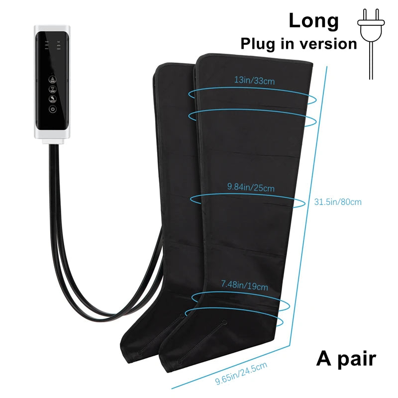 JinKairui Electric Pneumatic Massager for Deep Relaxation of Thighs, Calves and Feet with Remote Control