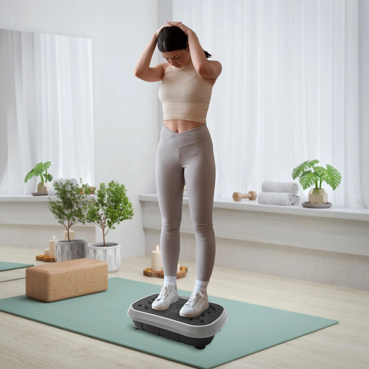 Vibration Plate Exercise Plate Fat Burning Toning Bone Strengthening