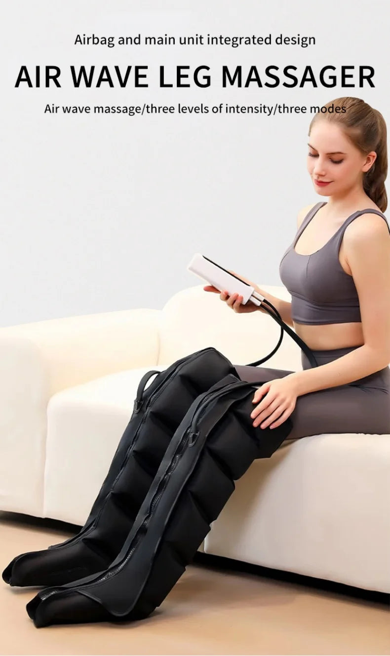 JinKairui Electric Pneumatic Massager for Deep Relaxation of Thighs, Calves and Feet with Remote Control