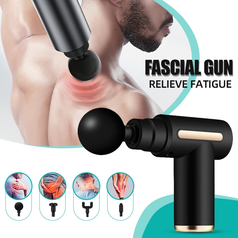 massager instrument portable muscle massage relaxation electric vibrating fascia gun_Clearance_Multifunctional fascia gun
