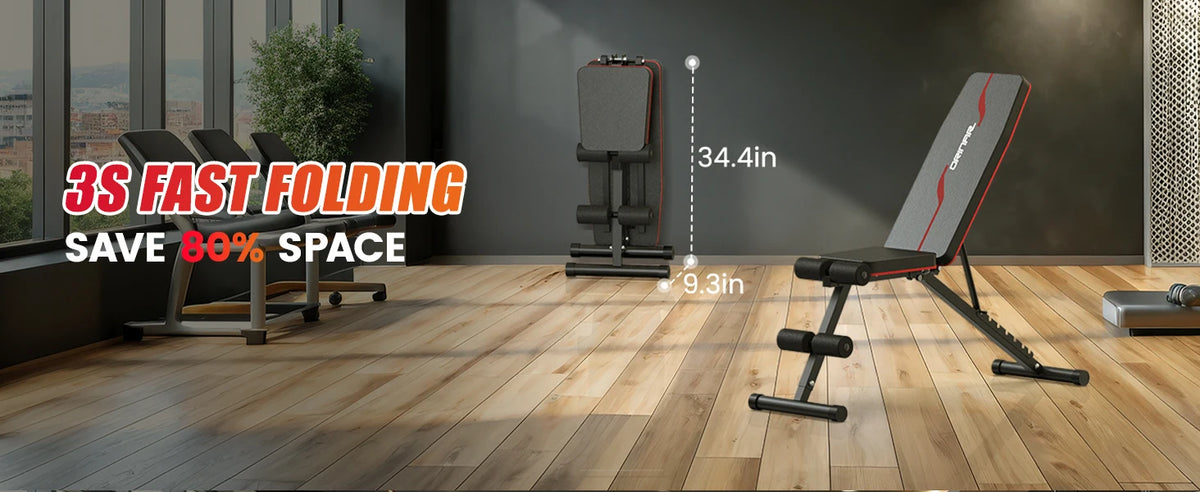 Orinar Adjustable Weight Bench Incline/ Decline