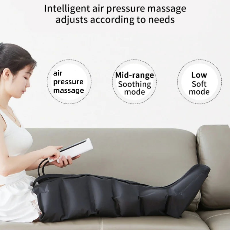 JinKairui Electric Pneumatic Massager for Deep Relaxation of Thighs, Calves and Feet with Remote Control