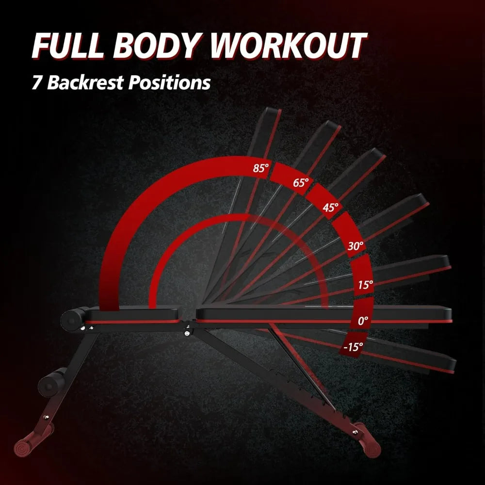 Orinar Adjustable Weight Bench Incline/ Decline