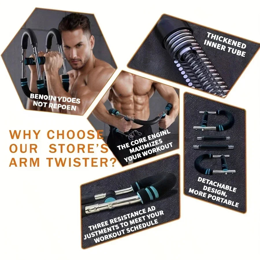 40KG U Shaped Power Twister Bar Men / Woman