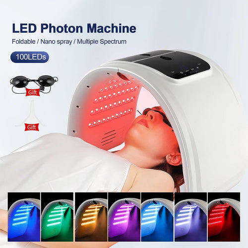 7 Colors LED Photon Rejuvenation Machine With Nano Spray Skin Hydration