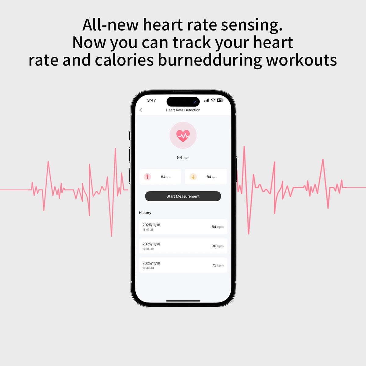 Air 3【 Pro 3 】 Bluetooth Wireless Earbuds, Heart Rate Monitoring,  Noise Cancellation Headphones, Waterproof for IPhone IOS Smartphone,