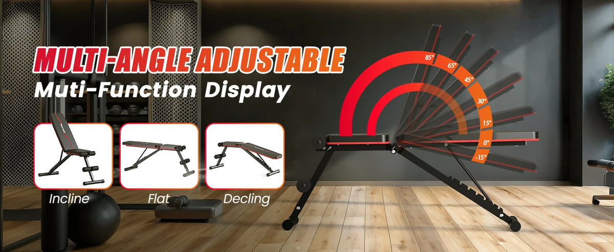 Orinar Adjustable Weight Bench Incline/ Decline